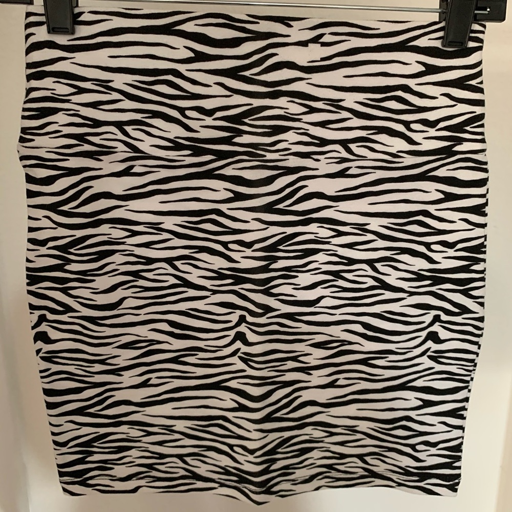 Zebra Print Skirt
